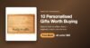 Personalized engraved wood cutting board, one of ten Amazon Handmade gift picks